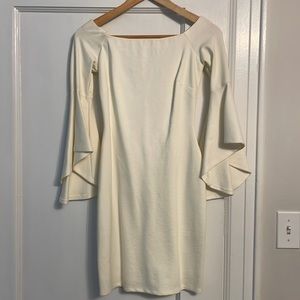 NWT cream dress with flared arms